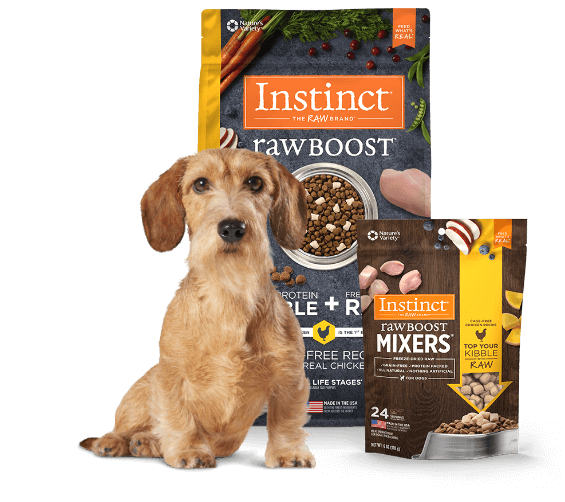 Instinct raw venison top dog food