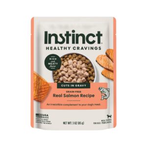 Instinct Healthy Cravings Salmon Wet Dog Food Topper, 3 oz. Pouch x 12 pcs