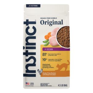 Instinct Original Kitten Grain-Free Recipe with Real Chicken Dry Cat Food 4.5lb