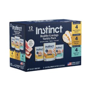 [Pre-order] Instinct Healthy Cravings Variety Pack Wet Cat Food Topper, 3 oz. Pouch [Pack of 12]