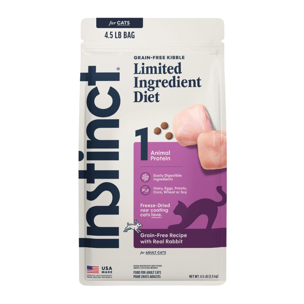 Instinct Limited Ingredient Diet Rabbit Dry Cat Food, 4.5 lb.