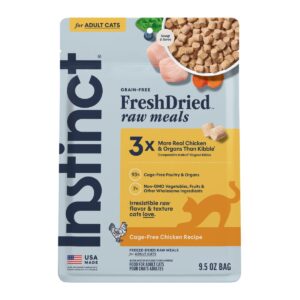 Raw Meals Freeze-Dried Chicken Cat Food, 9.5 oz. Bag